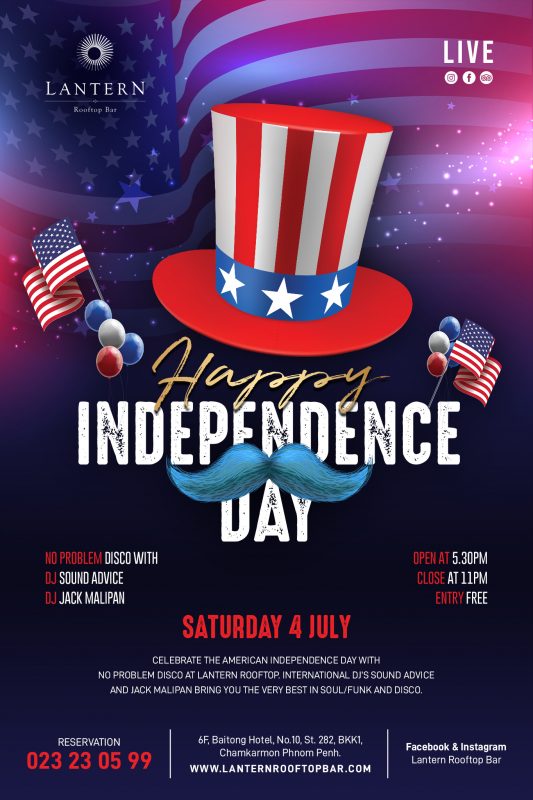 American Independence Day @ Lantern Rooftop Bar - 4 July 2020